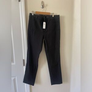 Pants from Banana Republic black with dots of white